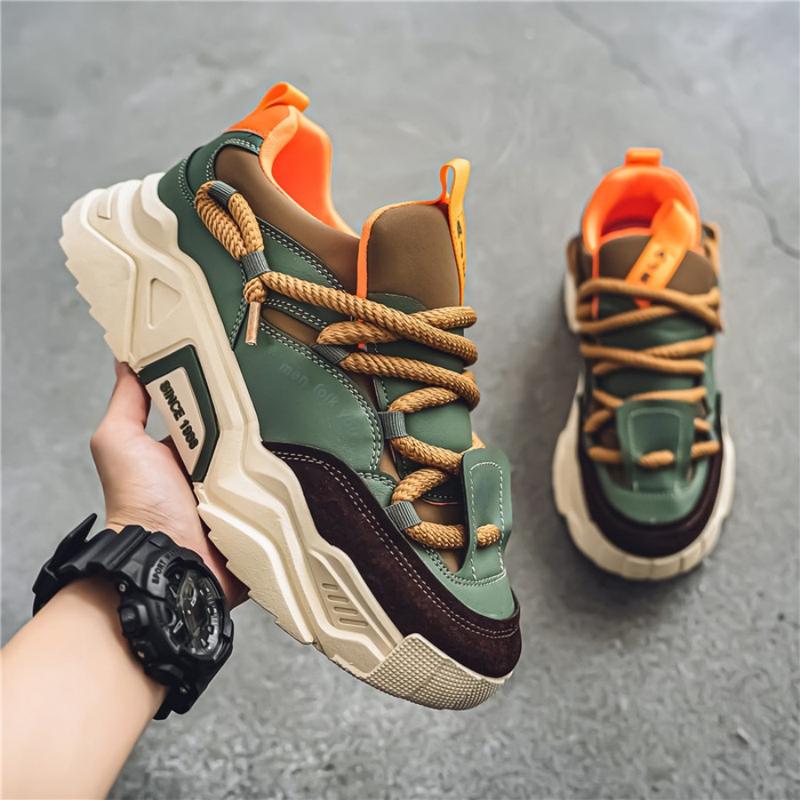 New Thick Sole Height Increasing Women's Dad Shoes 2025 Autumn Inner Height Casual Sneaker Athletic Makapal Trainer