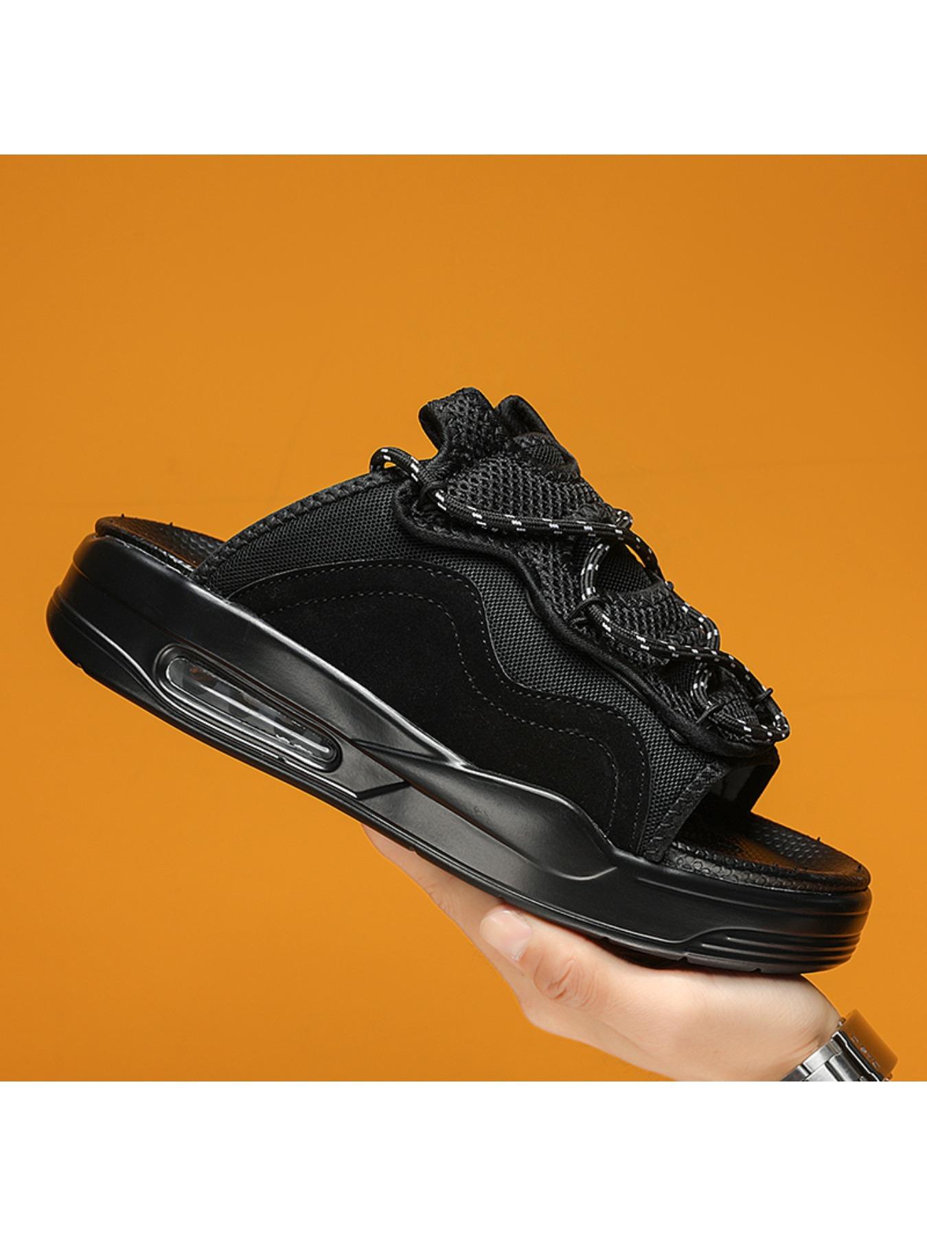 Summer thickened sandwich bottom slippers, fabric breathable sandals, fashion slippers men 's slippers