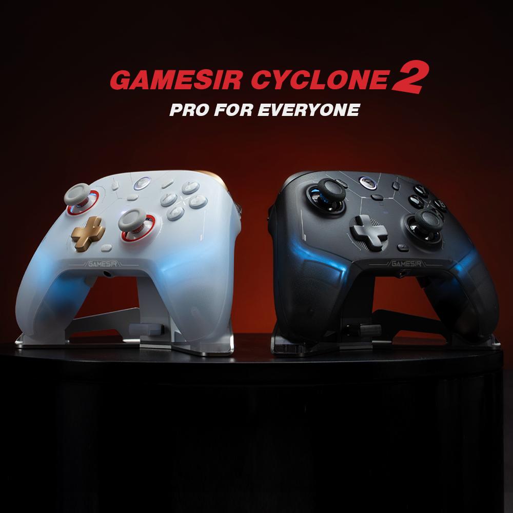 GameSir Cyclone 2 (Not Compatible with Xbox) Wireless Controller for PC/Switch/iOS/Android with Mag-Res TMR Sticks, Hall Effect Triggers, RGB Lighting, 6-Axis Gyro