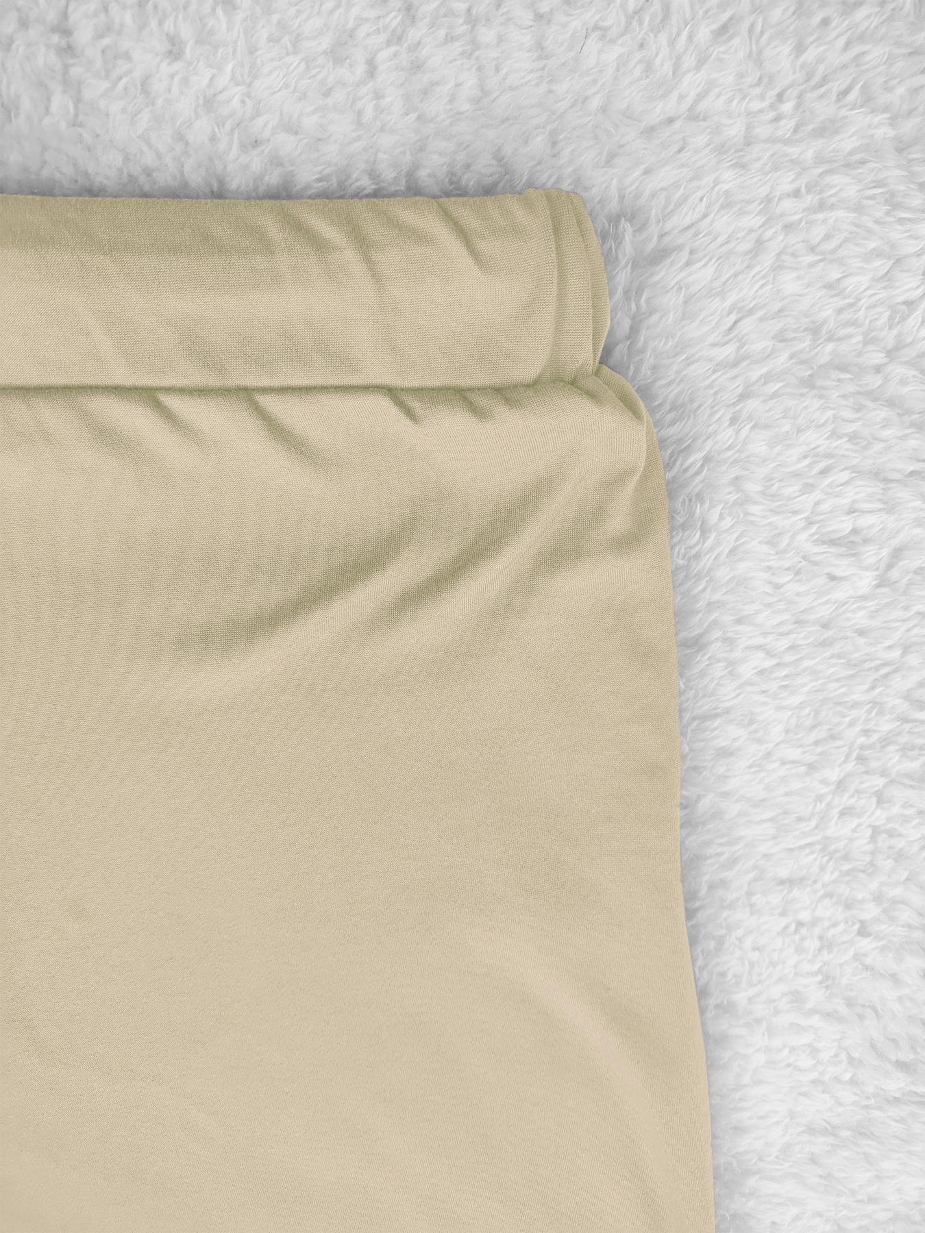 Women's Fashionable Big Size Casual Round Neck Short Sleeve Top & Loose Fit Straight Pants Set, Spring & Fall Comfortable Plain Design Women's Fashionable Big Size Casual Round Neck Short Sleeve Top & Loose Fit Straight Pants Set, Spring & Fall Comfortable Plain Design