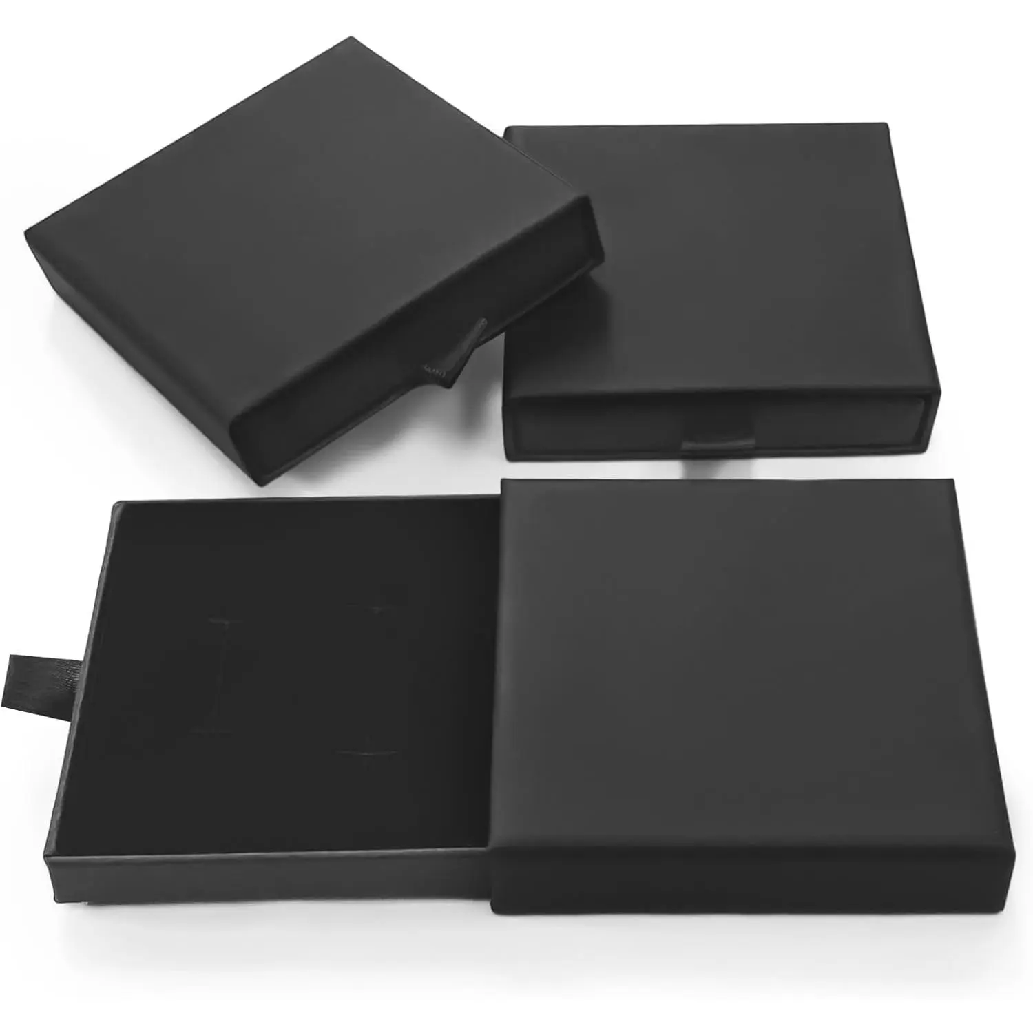 3 Pack   Box, Square Cardboard Small   Box, Drawer Type   Storage Box for Bracelets Necklaces Earrings Rings