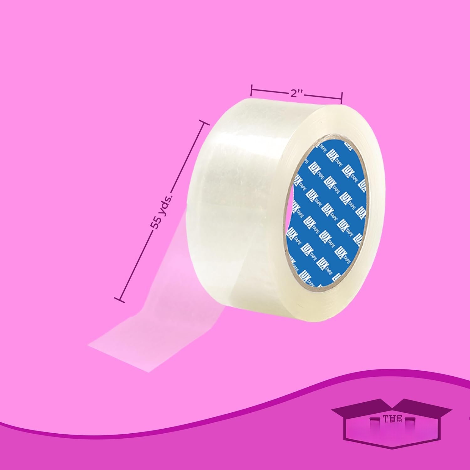 2" x 55 Yards Clear Packing Tape - 6 Roll Carton - Warehouse Grade Adhesive for Shipping, Moving & Packaging - Standard Strength 1.85 Mil Box Sealing Tape 2" x 55 Yards Clear Packing Tape - 6 Roll Carton - Warehouse Grade Adhesive for Shipping, Moving & Packaging - Standard Strength 1.85 Mil Box Sealing Tape