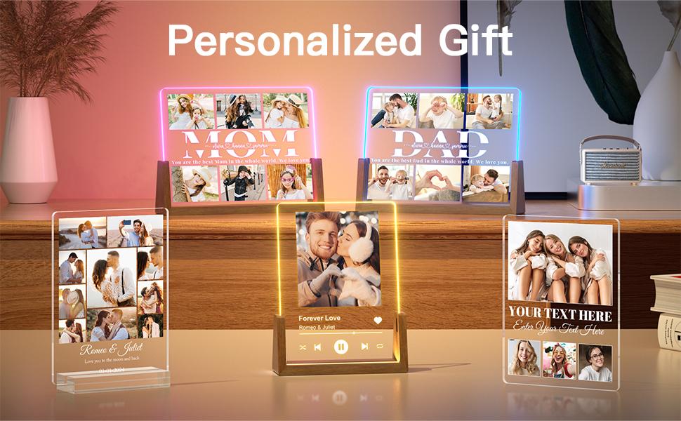 Customizable Spotify Photo Plaque - Style-01 Personalized Home Decor Gift for Couples, Anniversary & Birthday Presents