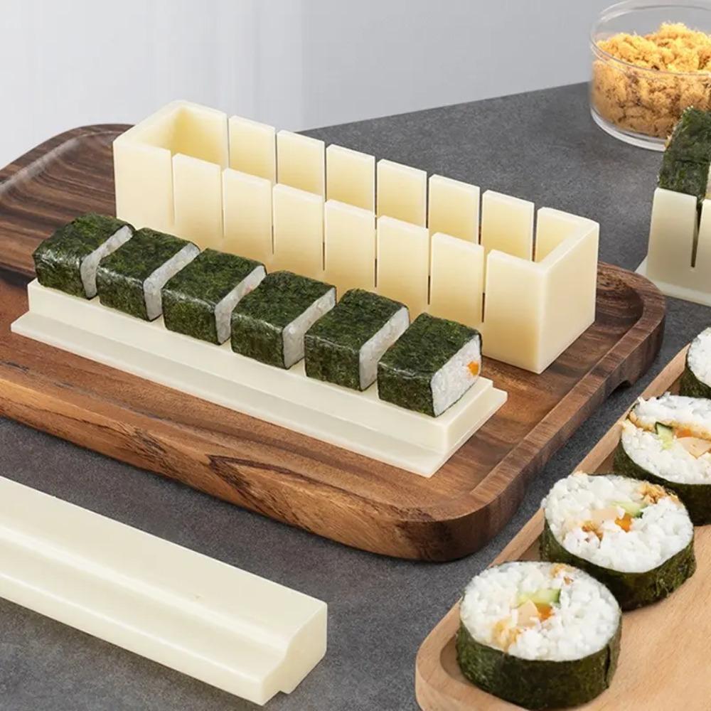Sushi Mold Household Sushi Tool Set Seaweed Rice Roll Maker Nori Easy Sushi Kit Complete Set for Home Cooking