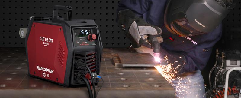 ARCCAPTAIN CUT55 Pro Plasma Cutter APP Control 55 Amp Non-Touch Pilot Arc 120V/240V Dual Voltage Large LED Display 2T/4T 3/4 Inch Cut DC Inverter IGBT High-Frequency Plasma Cutter for Stainless Steel Aluminum Iron Fabrication ARCCAPTAIN CUT55 Pro Plasma Cutter APP Control 55 Amp Non-Touch Pilot Arc 120V/240V Dual Voltage Large LED Display 2T/4T 3/4 Inch Cut DC Inverter IGBT High-Frequency Plasma Cutter for Stainless Steel Aluminum Iron Fabrication