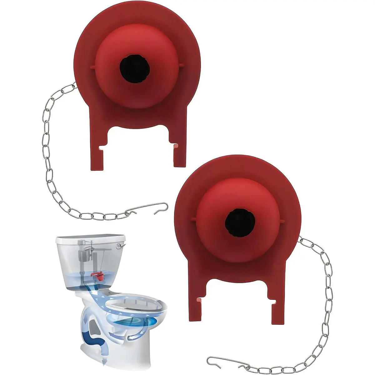 Toilet Flapper 3 Inch, 2 Pack for Toto Toilet Replacement Parts, Universal Fit for G-Max, THU499S, THU331S, THU175S and 2021BP Tank, DIY Home Repair, Toilet Tank Fix