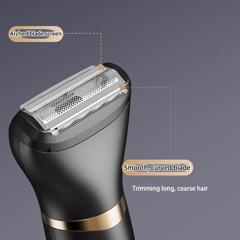 Men's 3-in-1 Body Groomer, Ideal for Trimming Hair on Various Parts of the Body, Including the Head, Face, Ears, and Nose. A Perfect Holiday Gift for Your Boyfriend or Father. USB Rechargeable, Electric Shaver.