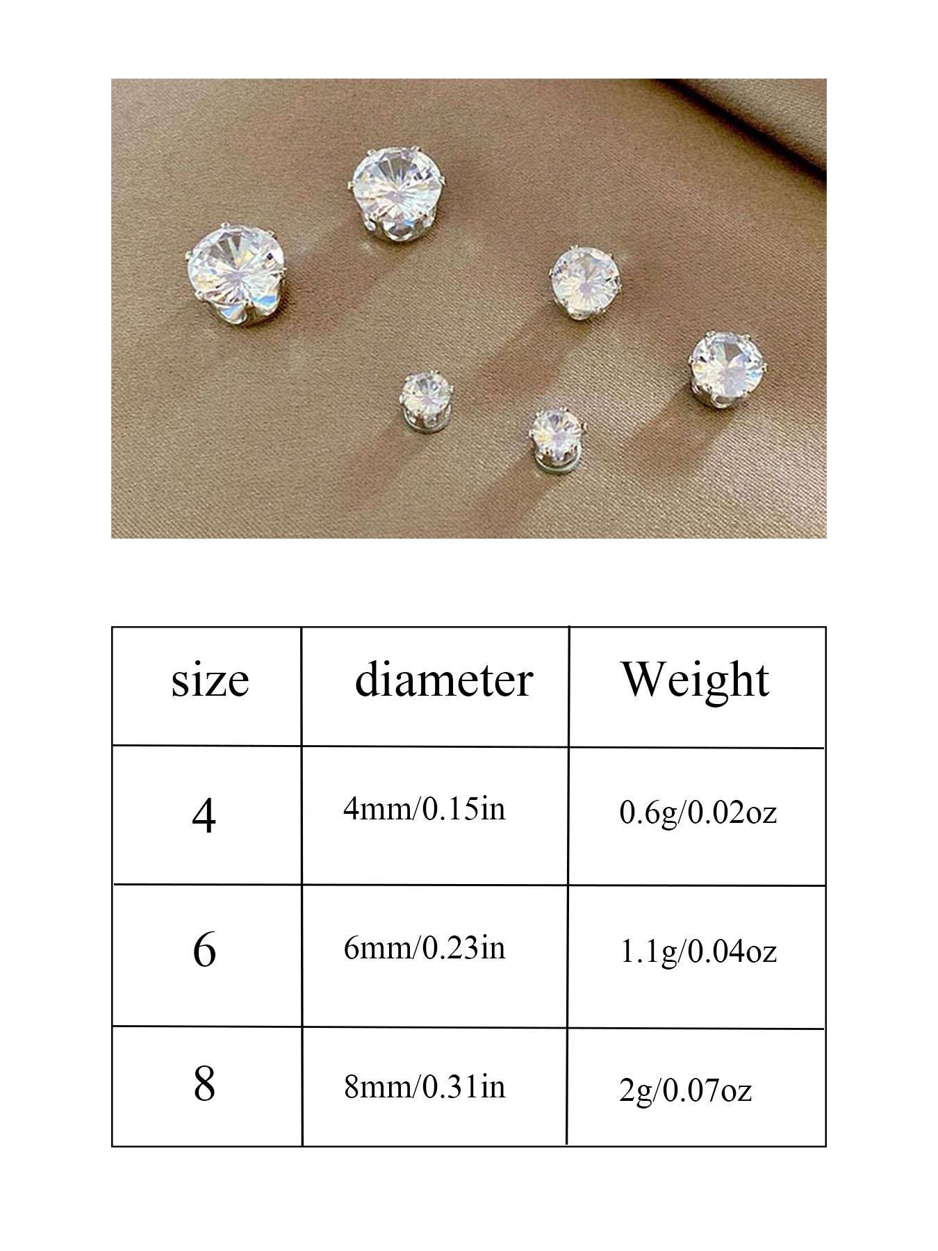 Sparkly magnetic clip-on earrings. No piercing, hypoallergenic & comfortable. Unisex stylish design for all occasions. Lightweight and easy to wear. Ideal jewelry for everyone.