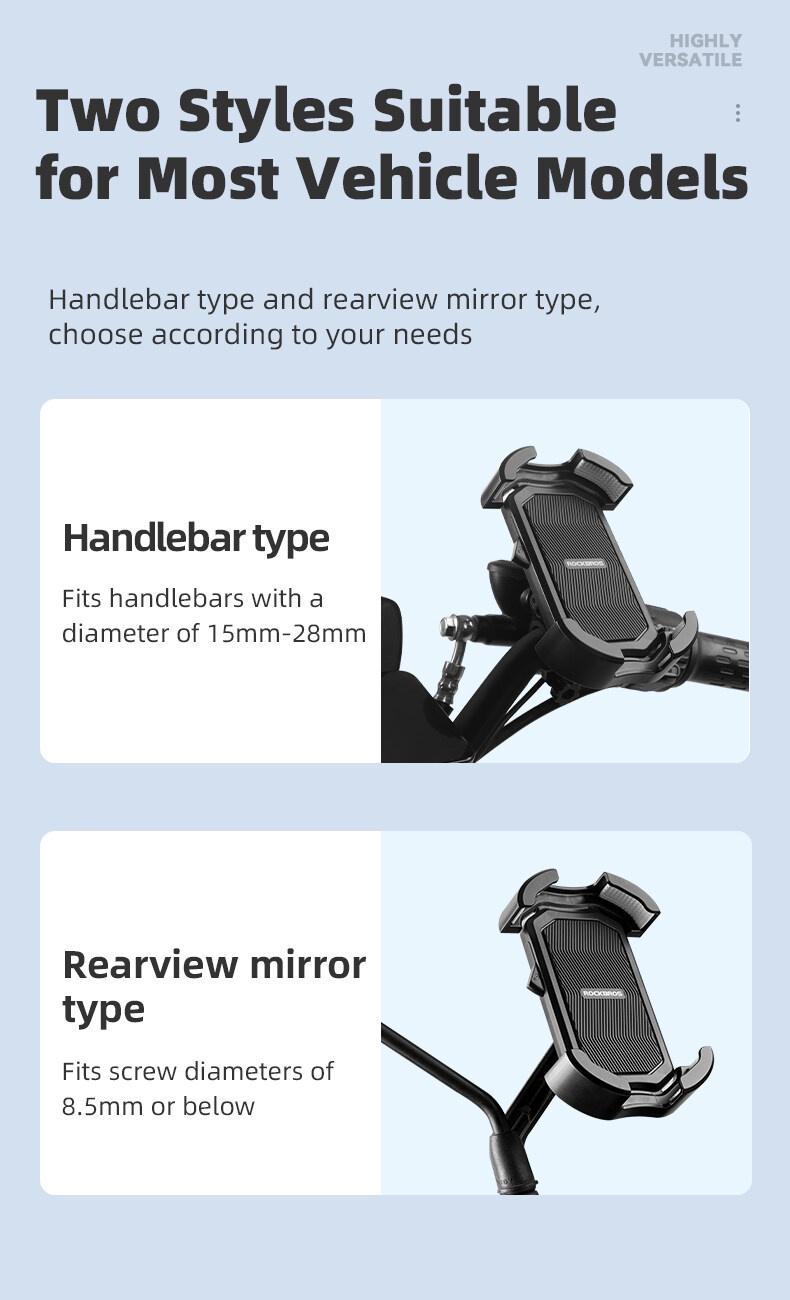 ROCKBROS Bike Phone Holder, Motorcycle Phone Mount with Security Lock, Shockproof Bicycle Phone Mount, Adjustable Phone Holder for Bike, Motorcycle, Scooter, Suitable for 4.7”-6.8” Phone ROCKBROS Bike Phone Holder, Motorcycle Phone Mount with Security Lock, Shockproof Bicycle Phone Mount, Adjustable Phone Holder for Bike, Motorcycle, Scooter, Suitable for 4.7”-6.8” Phone