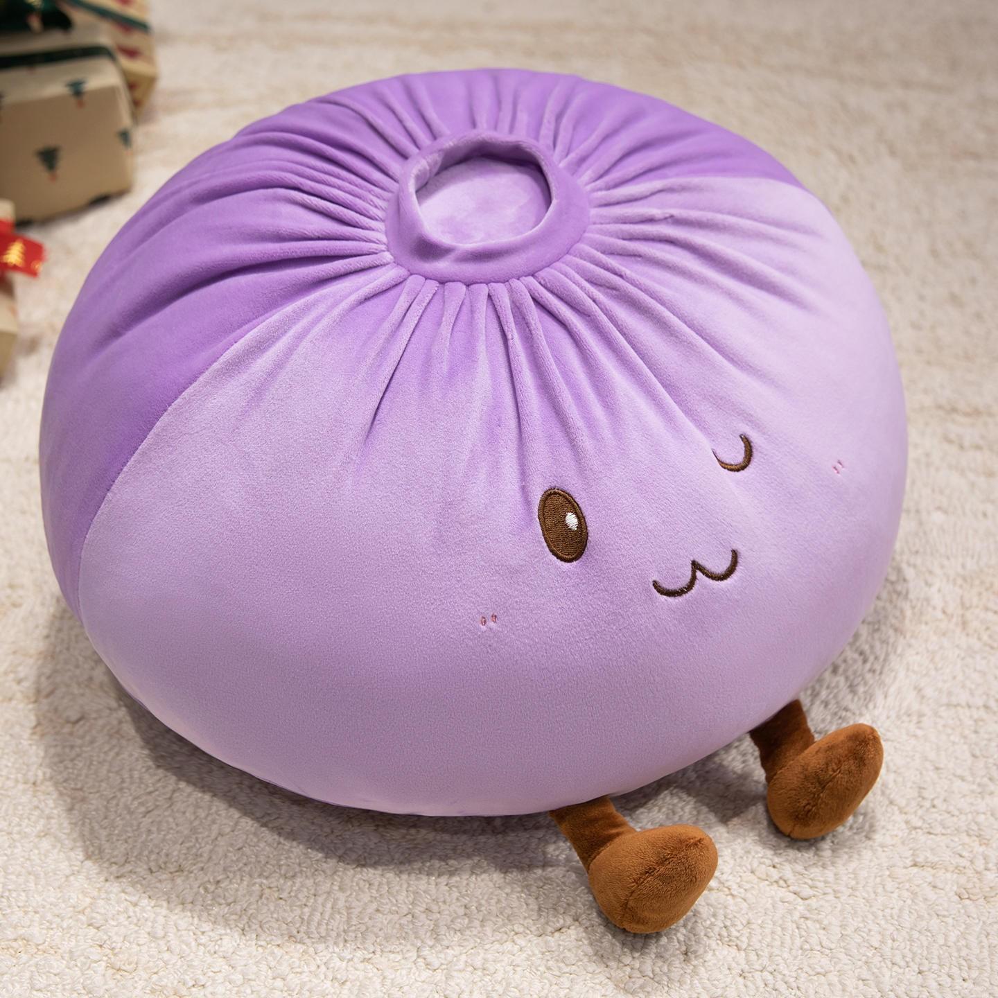 Giant Cute Baozi Plush Pillow, Ultra Soft Squishy Hug Toy, Cartoon Sofa Cushion, Large Comfortable Sleep Companion, Kids and Adults
