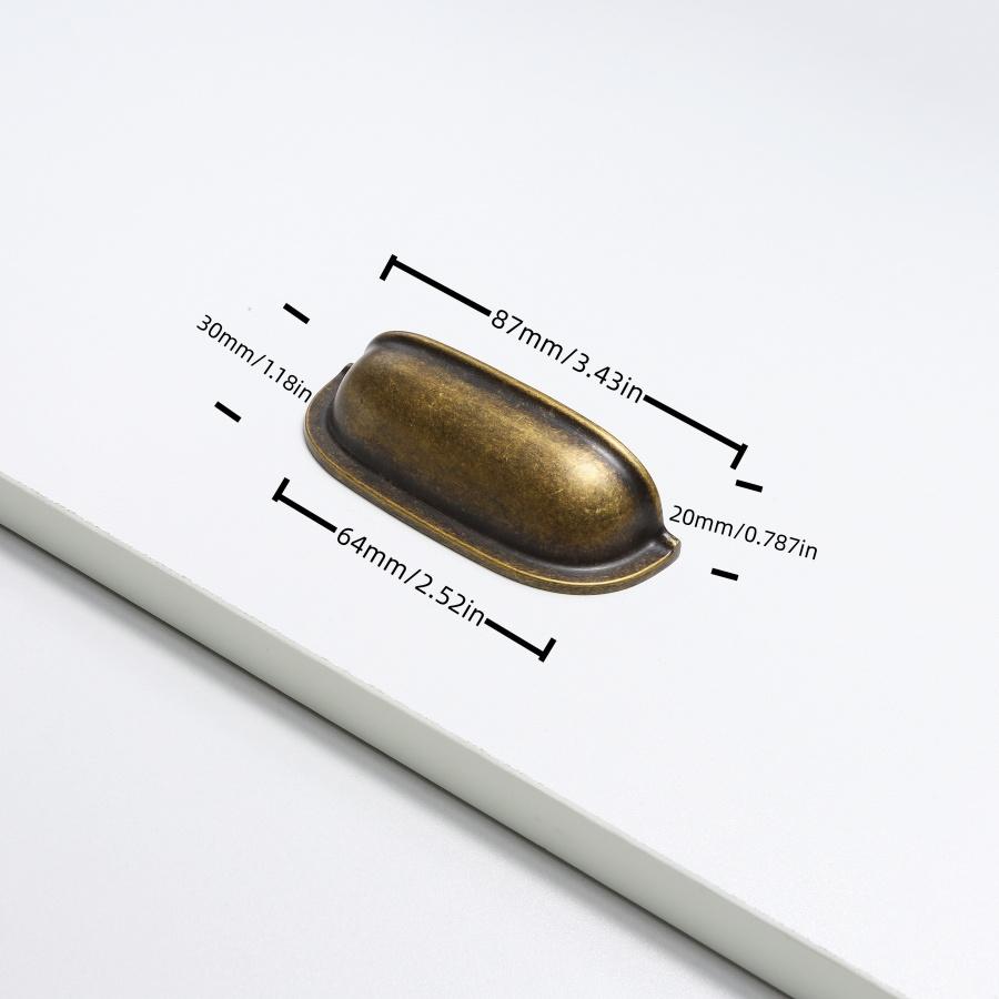 Luxury Shell Pulls Handle Solid Zinc alloy Semicircle Cabinet Handles American Wardrobe Drawer Knobs Kitchen Furniture Handles