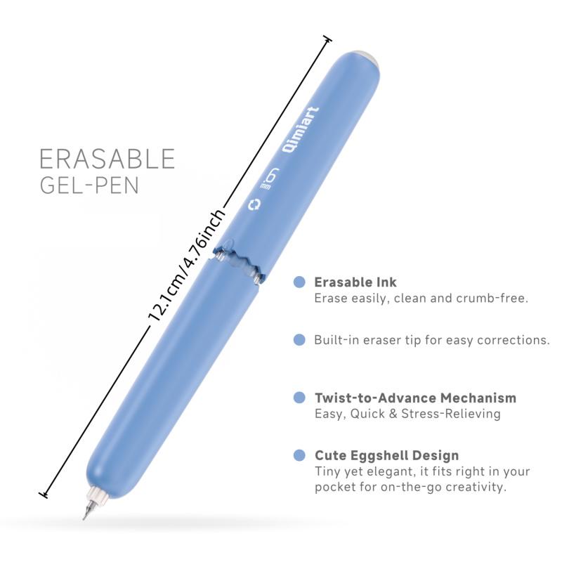 Erasable Gel Pens, 9/45 Colors Rotary Retractable Fine Point Erasable Pens,Vibrant Color Selection,Cute Eggshell Design,Erasable Ink,Make Mistakes Disappear for Drawing Writing Planner and Crossword Puzzles