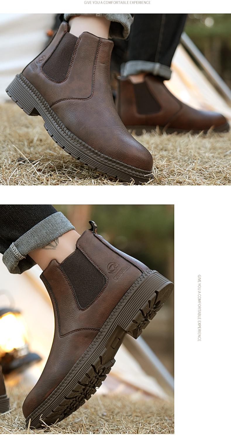 Splash-proof Smash-proof Puncture-proof Breathable Safety Shoes Lightweight Steel Toe Brown Non-slip Work Shoes for Women Footwear Bridal SpringStatements