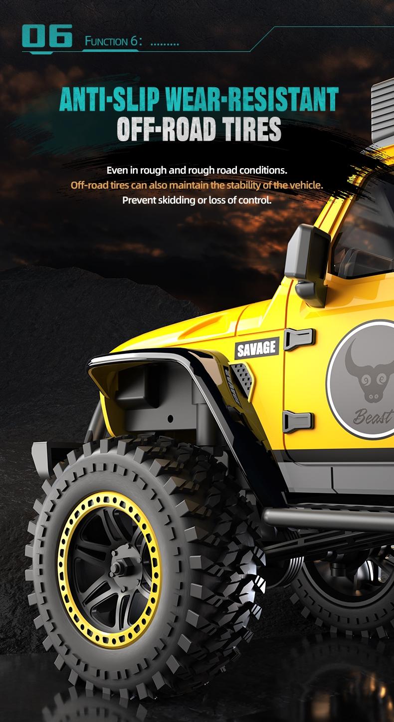 38/h High-Speed RC Off-Road Car, 1:20 Scale, Brushed Motor, 4wd All-Terrain, Unisex, Easy Control, Birthday Gift, Lithium Battery Included