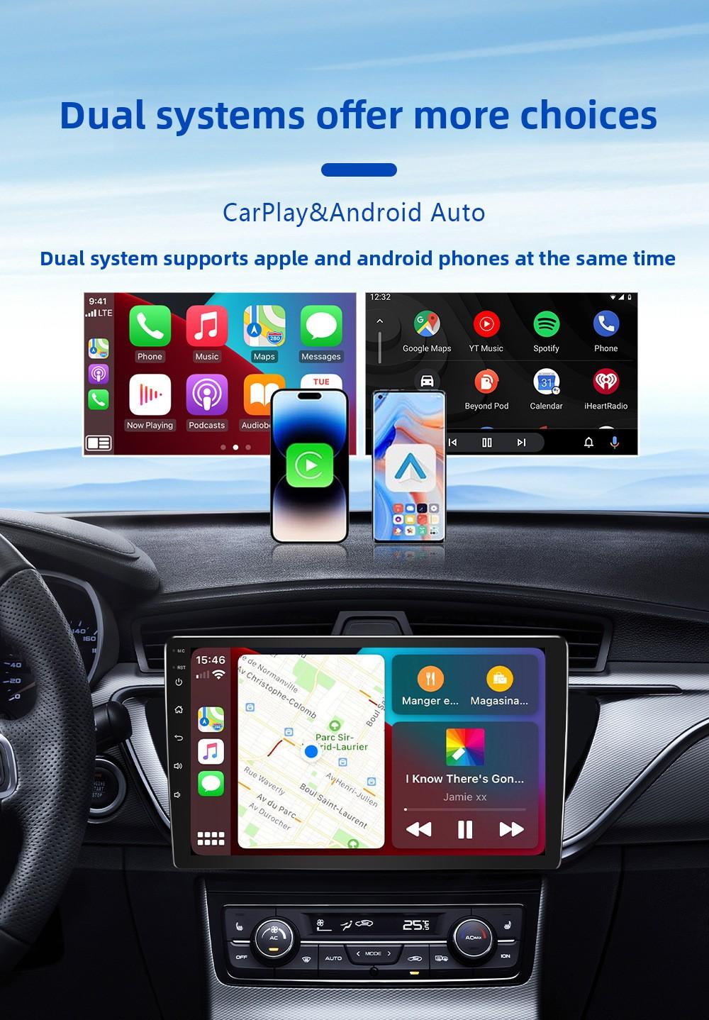 2in1 Wireless CarPlay & Android Auto Adapter, 5GHz Plug & Play Wired to Wireless Car Converter