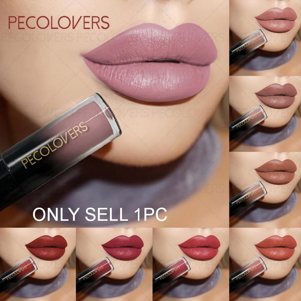 1PC Colorful Lipstick, Lip Cosmetic, Lip Product, Long-lasting and Smooth, Moisturizing, Hydrating, Creamy Texture, Various Colors to Choose, Suitable for Autumn and Winter, Create A Perfect Makeup, Romantic Gift for Women