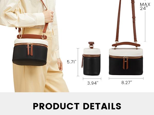 LOVEVOOK Multi-Functional Crossbody Bag for Women -  Convertible to Shoulder Bag or Handheld Purse, Stylish Vegan Leather Tote Bag, Giftable Women's Fashion Bag
