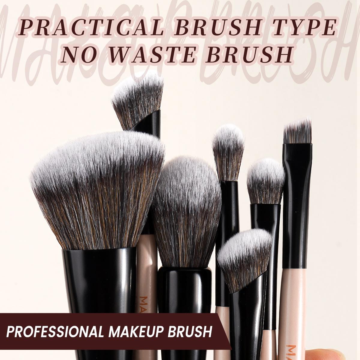 MAANGE 10pcs Makeup Brush Set with Cosmetic Bag, Foundation Brush Powder Brush Blush Brush Contour Brush Concealer Brush Eyeshadow Brush Eyebrow Brush Nose Shadow Brush Blending Brush Detail Brush Lip Brush, Makeup Accessories Gifts, Makeup Brushes Set