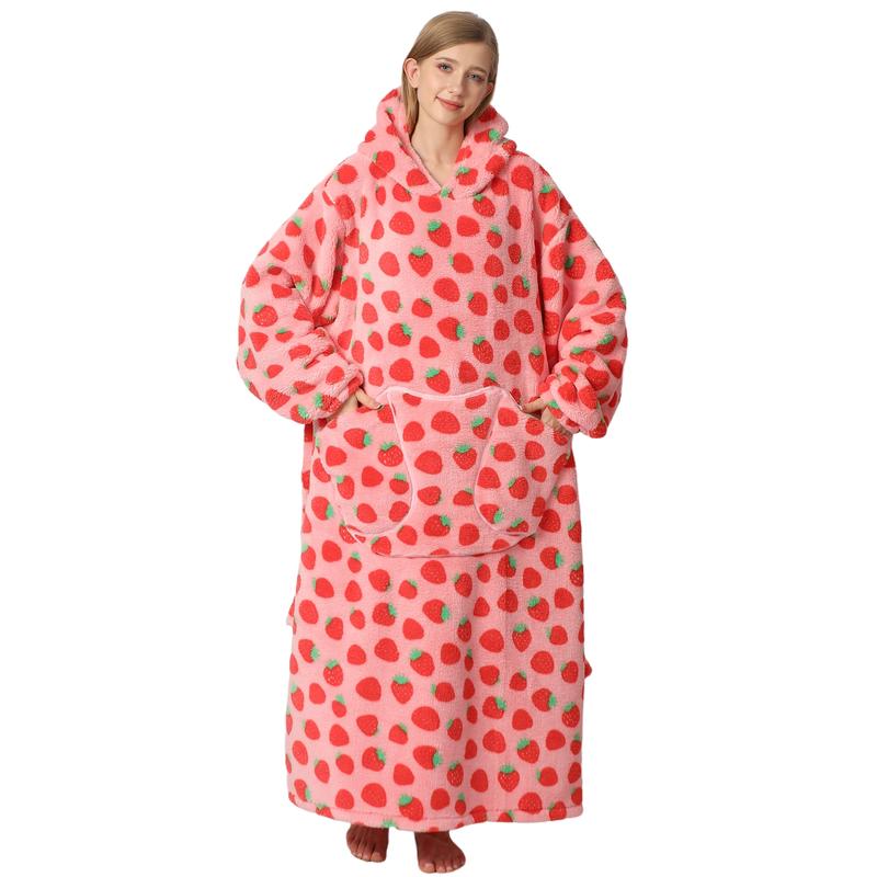 Oversized Hoodie Blanket for Women Adults Oversized Wearable Hooded Sweatshirt Pullover, Wearable Blanket Hoodie Super Soft Warm Cosy Sweatshirt with Big Pocket, Cozy Hooded Blanket, Christmas Gift Valentine's Day gift,Christmas Gifts For GF