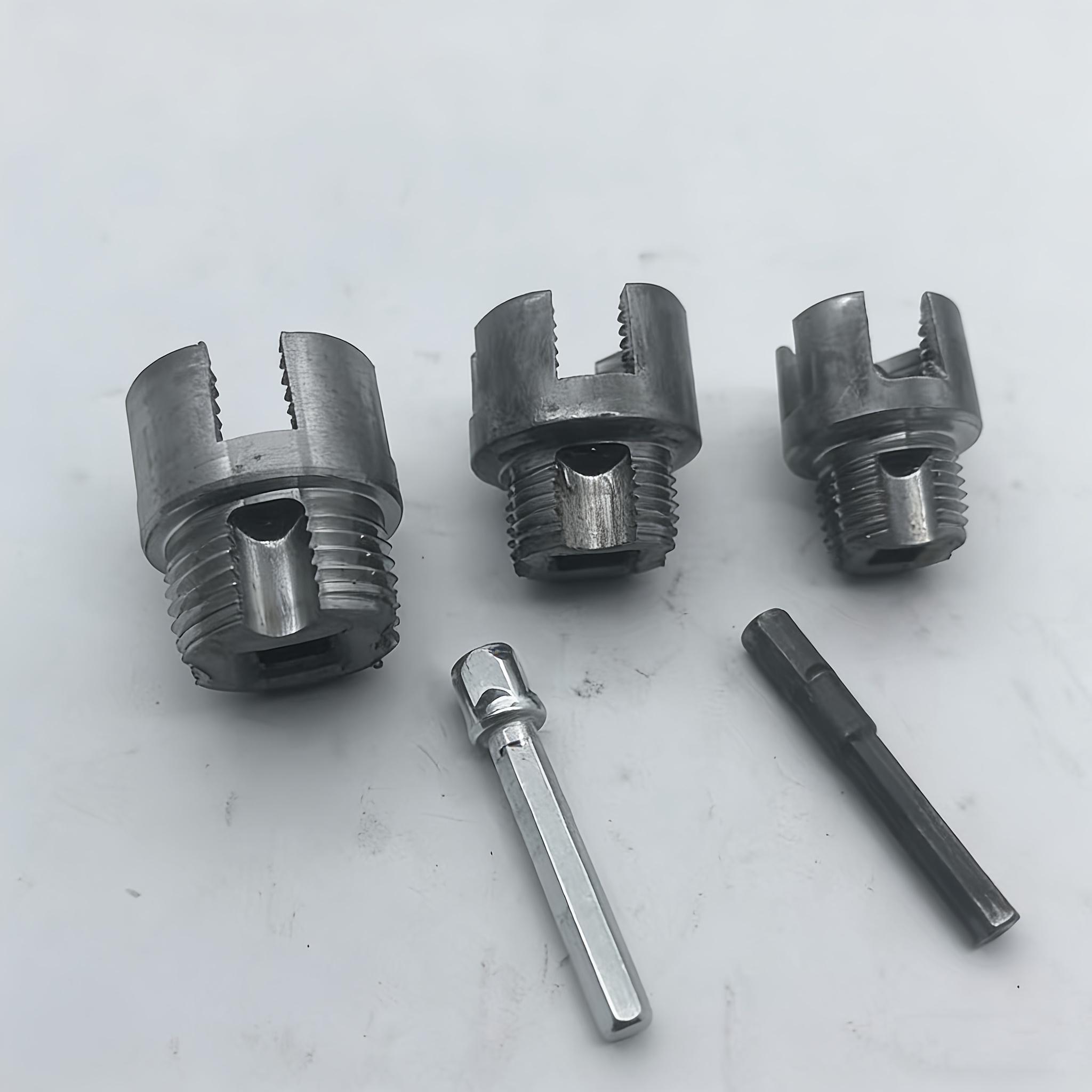 Pipe Thread Processing Tool Set, Hand Tools, Integrated Internal & External Thread Tools, Fits 1/2 Inch, 3/4 Inch, 1 Inch Pipes, Metal Material