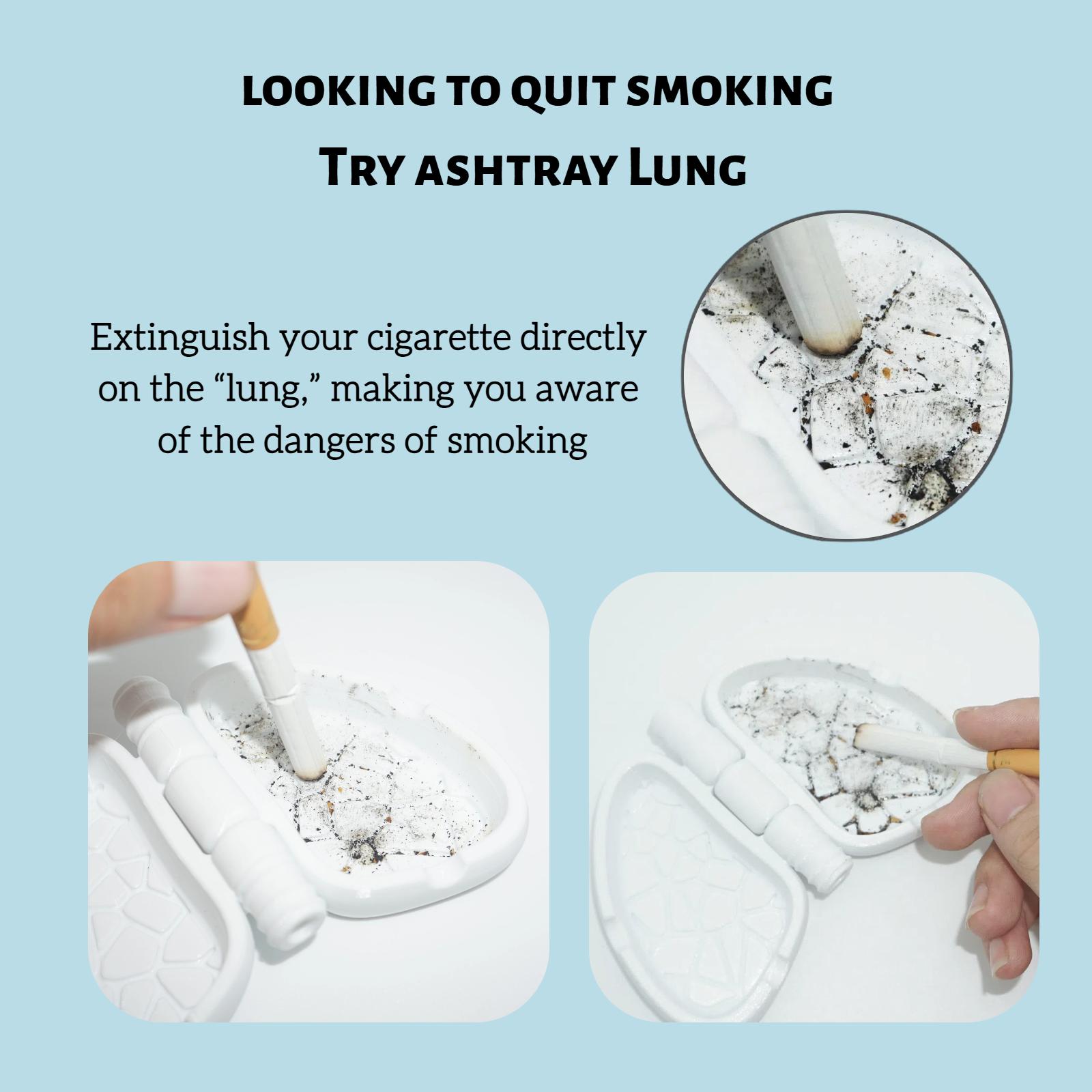 Cool Gadgets for Smokers-Lung-Shaped Ashtray\V8 Cigar Holder, Smoking &  Gifts Ornaments, Motivational Ashtray, 8 Counts Smoking Accessories, life  accelerator, Premium Cigarette Box, Exercise Equipment, Suitable for Indoor  and Outdoor Use