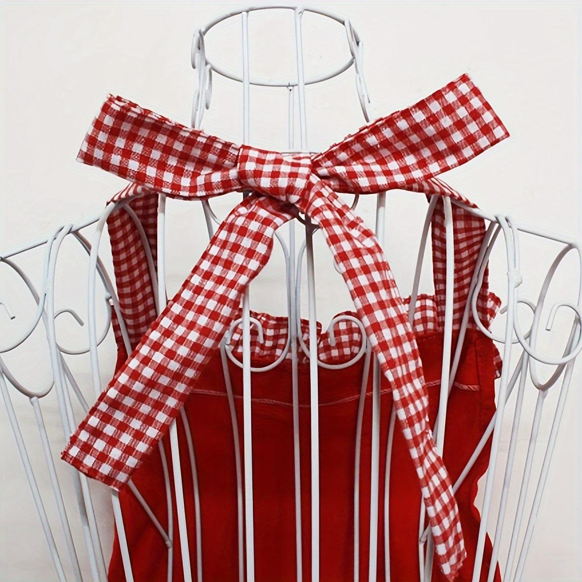 Cute Retro Apron for Women with Pockets, Vintage Kitchen Cooking Baking Gardening Apron, Adjustable with Waist Ties, Gift for Mom Wife Sister Grandma Home Essentials