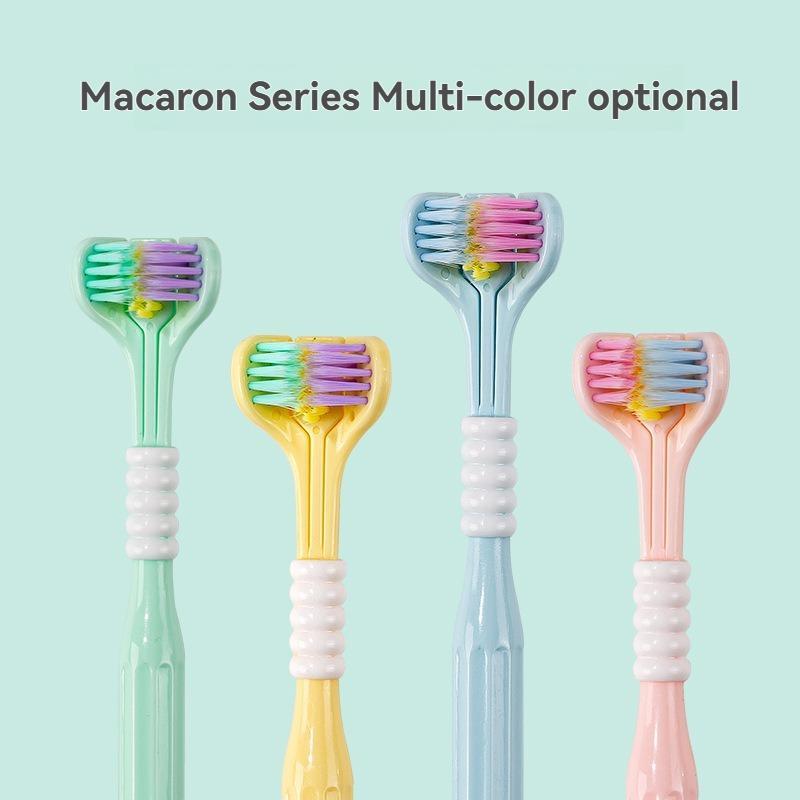 Couple's 3D Multi-Angle Toothbrush Set, Romantic Design, Deep Plaque Clean, Teeth Plaque Remover, Fresh Breath, Tongue Scraper, Gentle Bristles, Soft Toothbrush, Multiple Colors