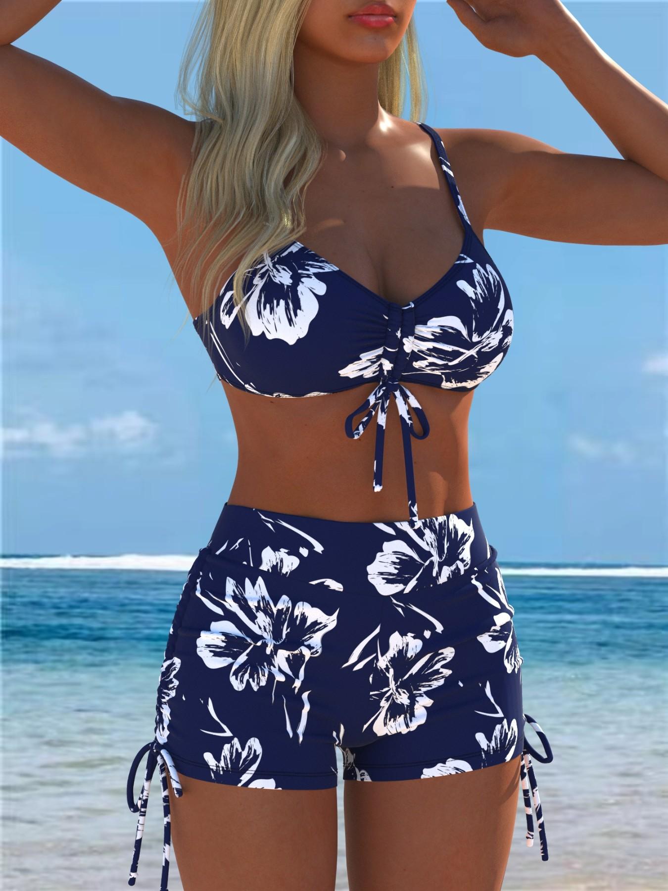 Women's Fashion Split Bikini, Stylish Two-Piece Swimsuit, Perfect for Beach & Pool, Trendy Summer Swimwear, Comfortable & Chic Design