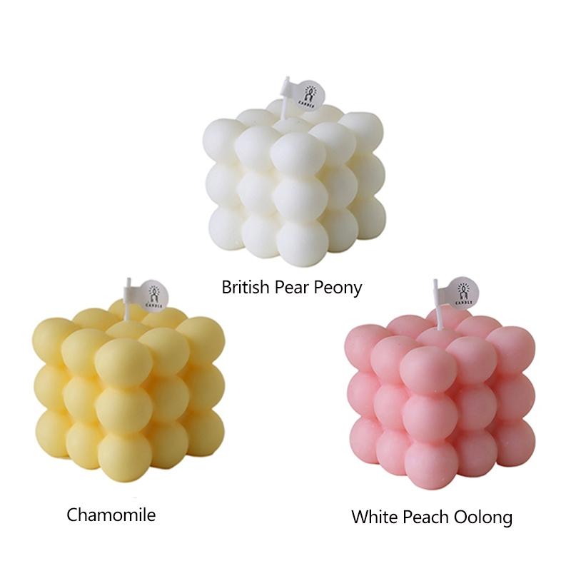 Aromatherapy Candle, Cube Shape, Romantic Decoration, Desktop Ornament, Handmade Atmosphere, Scented Candle, Gift for Expressing Love