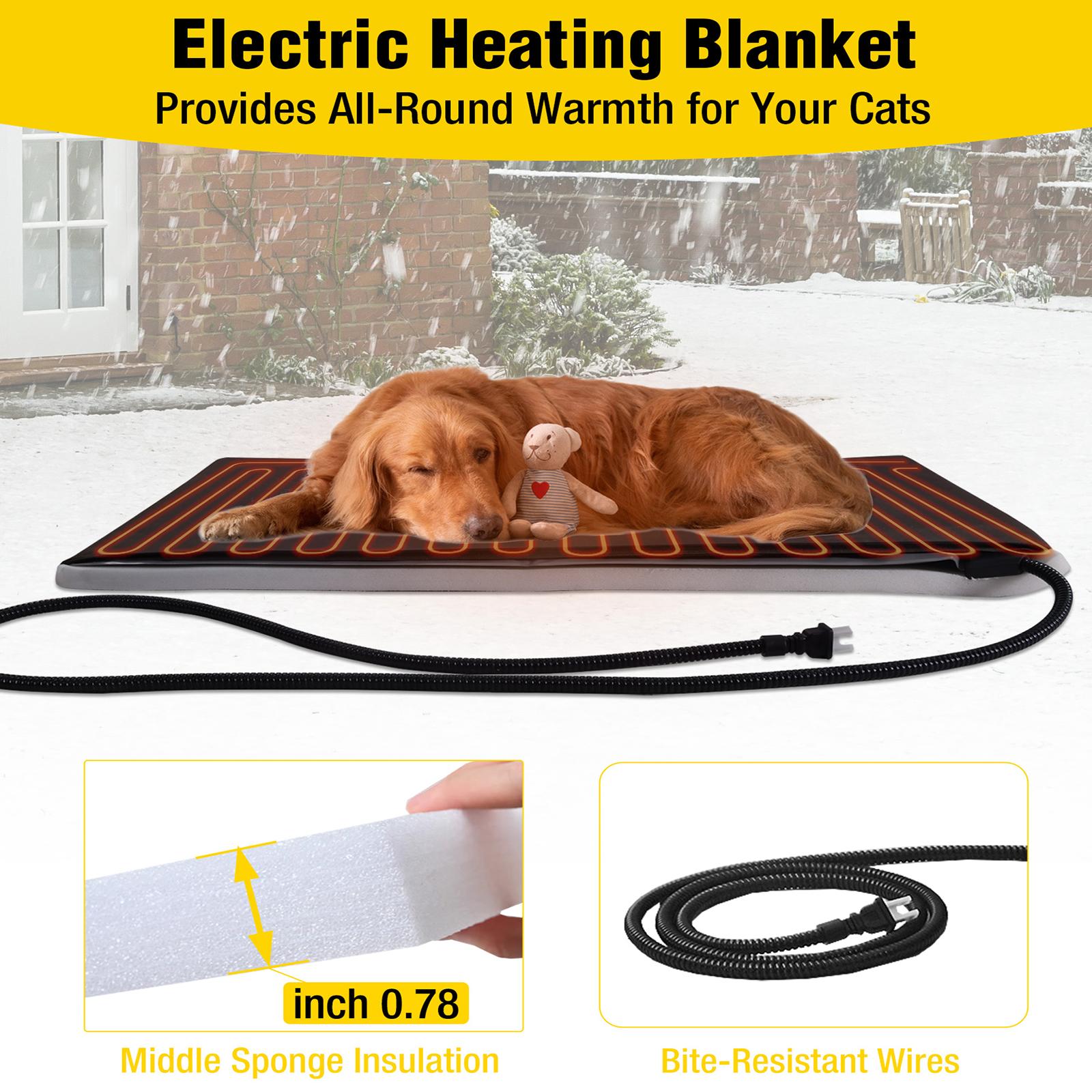 Aivituvin-AIR7024-IN-HP Outdoor Heated Dog House |Metal Frame With Balcony