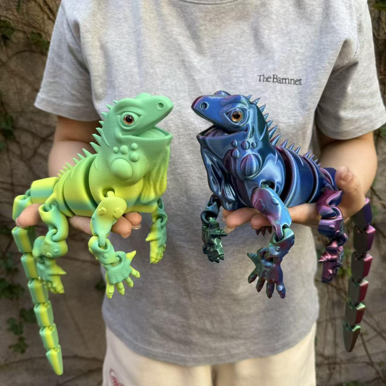 3D Printed Lizard Figurine with Realistic Eyes, Home Decor, Collectible Room Decor, Moving Joints, Perfect Christmas Gift, Party Decoration, Birthday Present #TOP PICKS