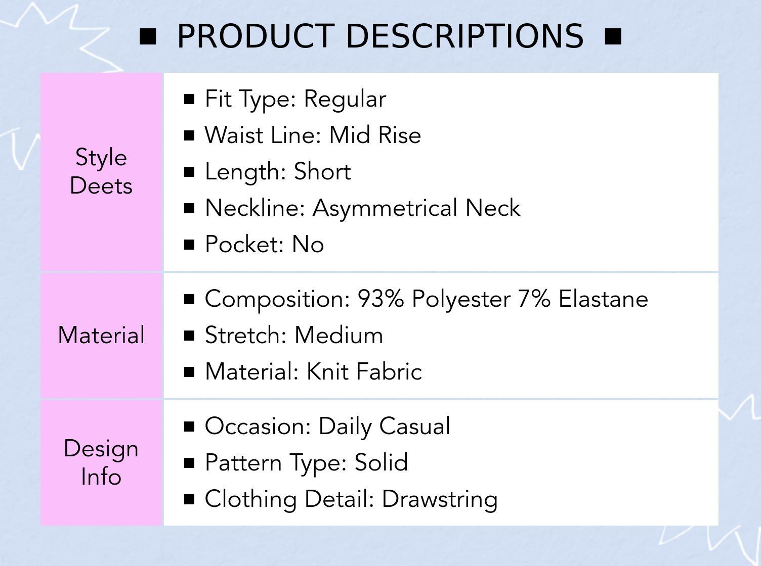 Cider Asymmetrical Neck Drawstring Ruched Romper