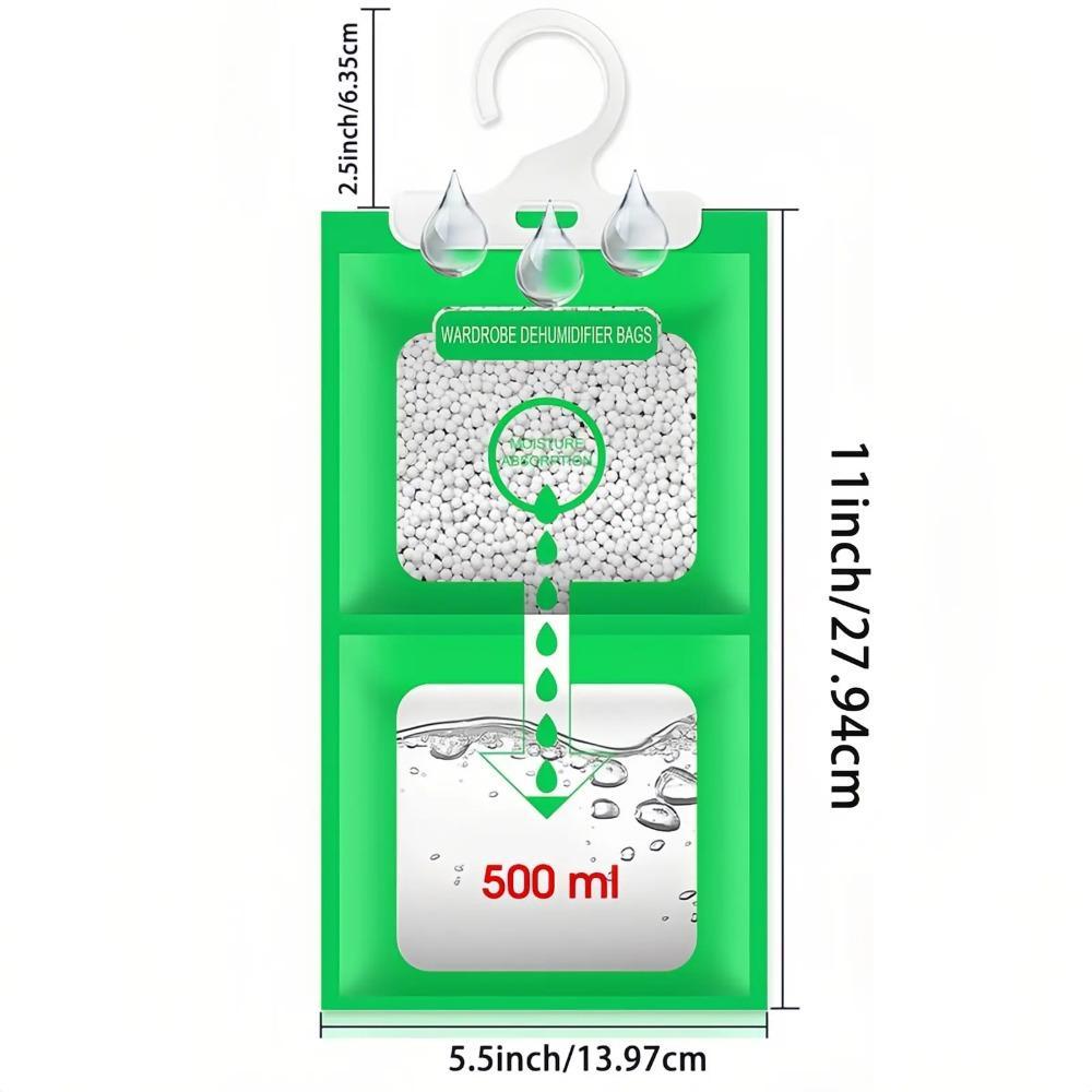 Moisture Absorbers 10 Pack Set, Hanging Closet Dehumidifier Bags, Humidity Packs, Desiccant, Closet Dehumidifiers With Fragrance Free
