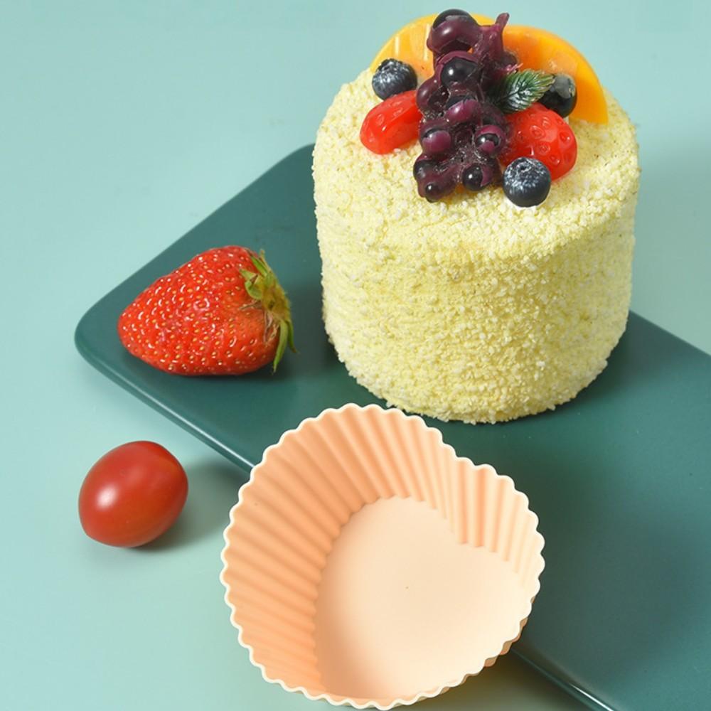 20pcs Reusable Silicone Cupcake Molds, Non-Stick Baking Mold for Paper Cupcakes, Kids Snacks, Pancakes, Dishwasher Safe, Food Grade
