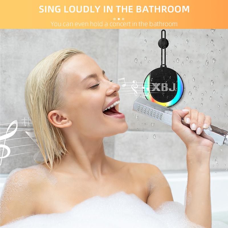 XBJ Mini Outdoor Bluetooth  Speaker With LED Lights X7 Waterproof with a compass and emergency charging function, Hands-Free Speakerphone Portable  -  Outdoor Ideal Gift for  Travel Audio Subwoofer Speakers Birthday Gift Christmas Gift