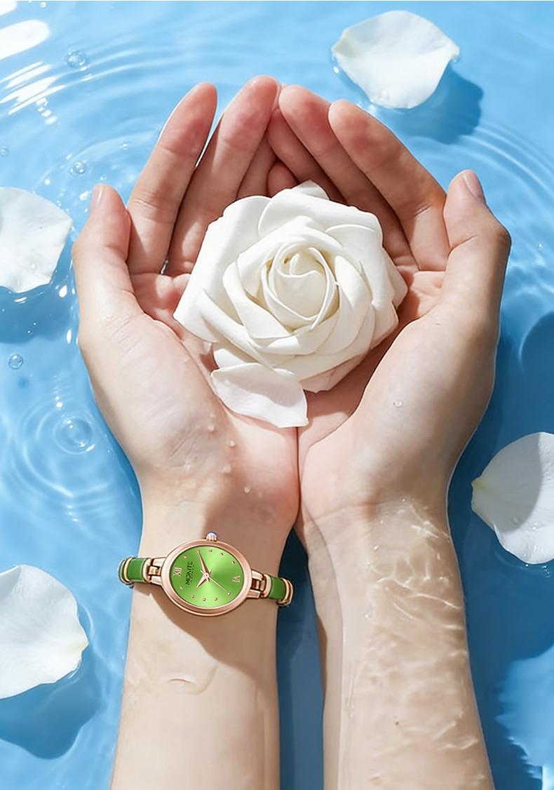 Ladies' Elegant Jewelry Bracelet Watch, 2-in-1 Design for Wristwatch & Bracelet Use, Stylish Delicate Appearance, Perfect Fashion Accessory for Women