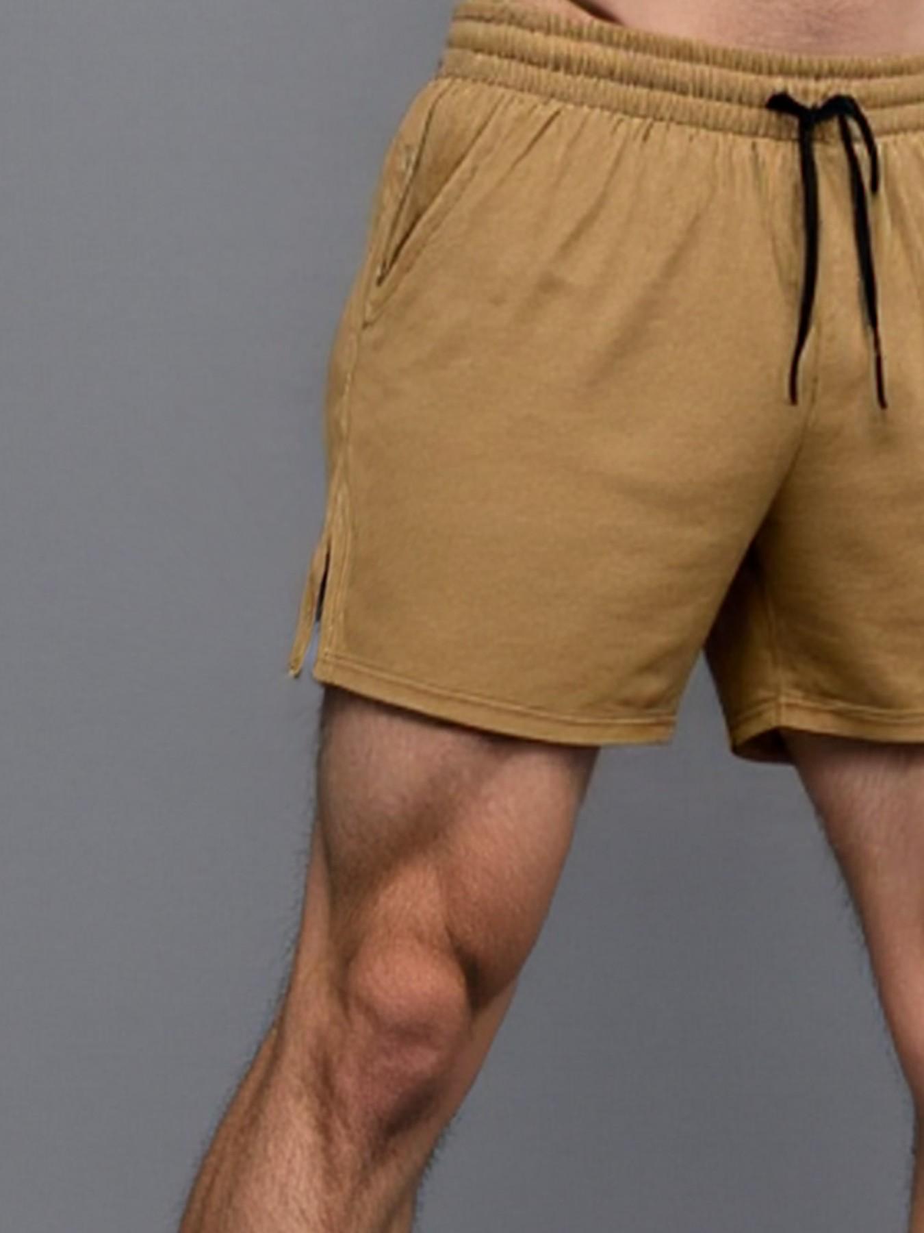 Men's Sport Shorts with Drawstring Waist and Side Pockets, Breathable Fabric for Running, Fitness, and Casual Wear, Athletic Style