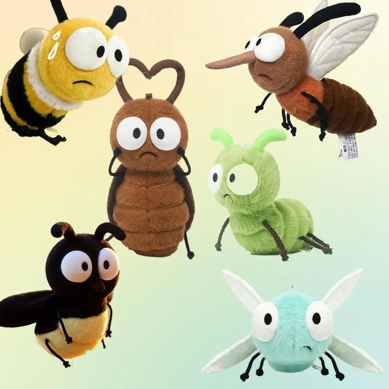 Bug-Shaped Stuffed Toys - Hot Creative Mosquito, Bee, Cockroach Insect Series, Fluffy Soft Unisex C Toy with 6 Sizes, Cute Funny Gift for Gifting