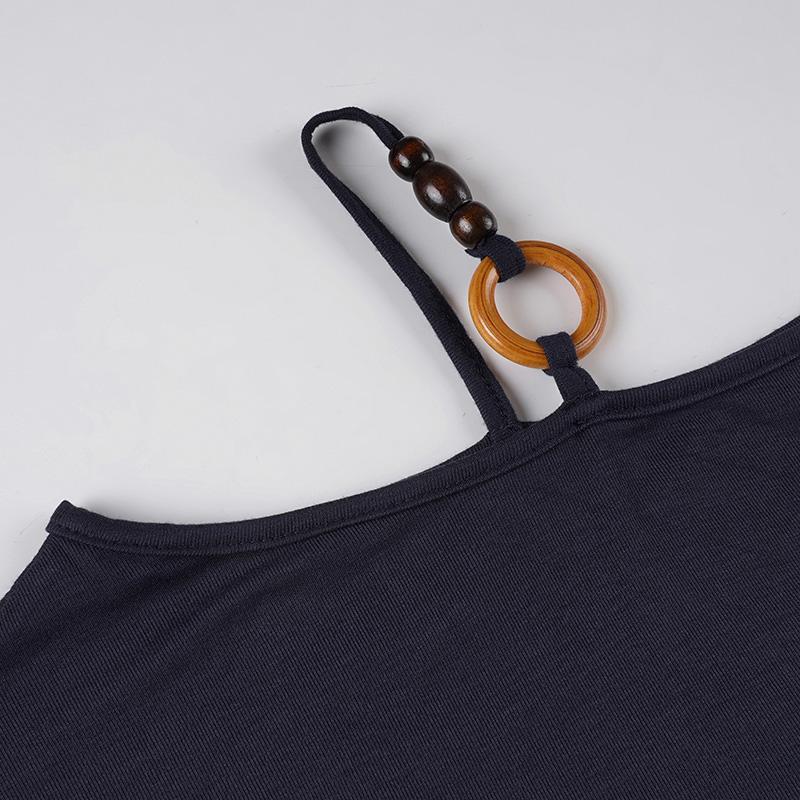 Women's Street Style Vintage Beaded Asymmetrical Batwing Sleeve Top, Fitted Waist Retro Shirt for Spring & Fall Casual Wear, Casual Classy Top