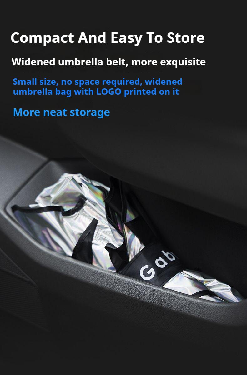 JOYTUTUS Foldable Car Sunshade Umbrella with UV Blocking - Protects from Sun Rays & Heat Damage - Keeps Vehicle Cool - Versatile for Various Car Models