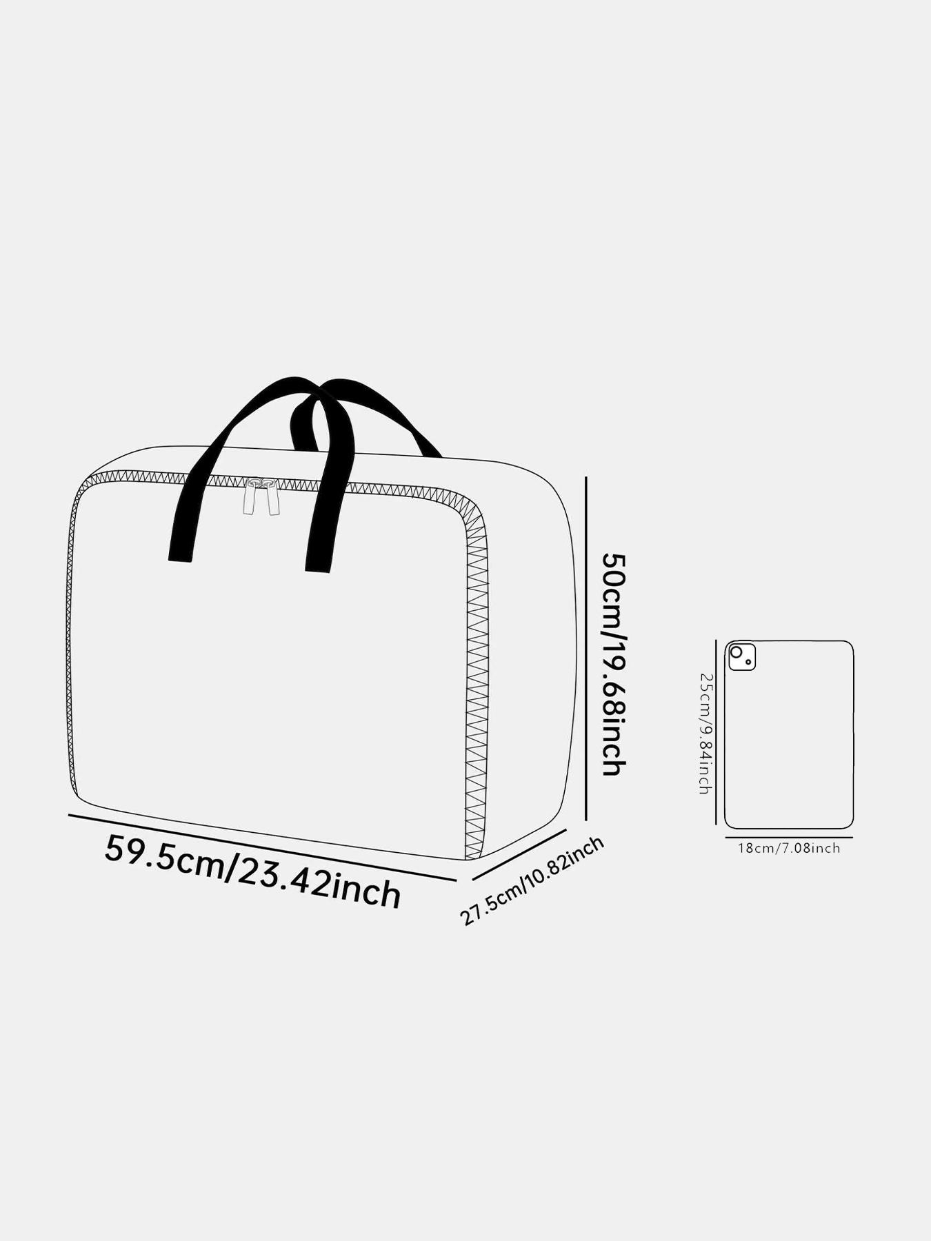 Cat Pattern Storage Box, Space-Saving Large Convenient Handle Handheld Organizer, Ideal for Moving, Travel, Camping, Dormitory, Bedroom, Blankets