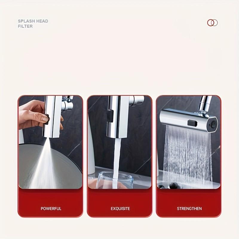 1PC Multifunctional Faucet Adapter, Faucet Sprayer Attachment, Bathroom Sink Faucet, Kitchen Sink Faucet Replacement Part, Home Essential Accessory