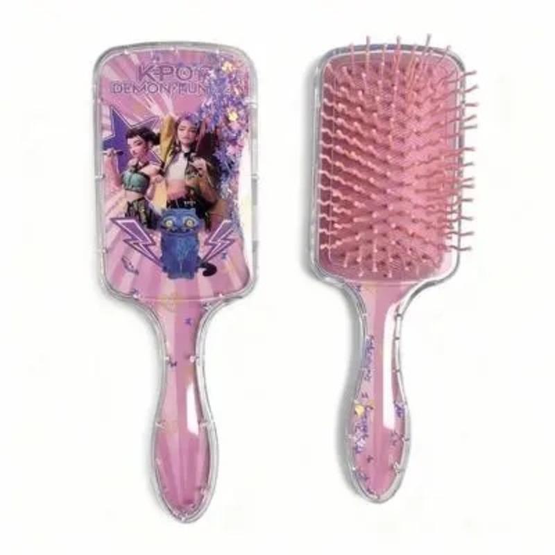 Kpop Hair Comb Square Pad Cartoon Design High-Quality Long Handle Sandfall Styling Brush Universal Hairbrush Fashion Hair Care