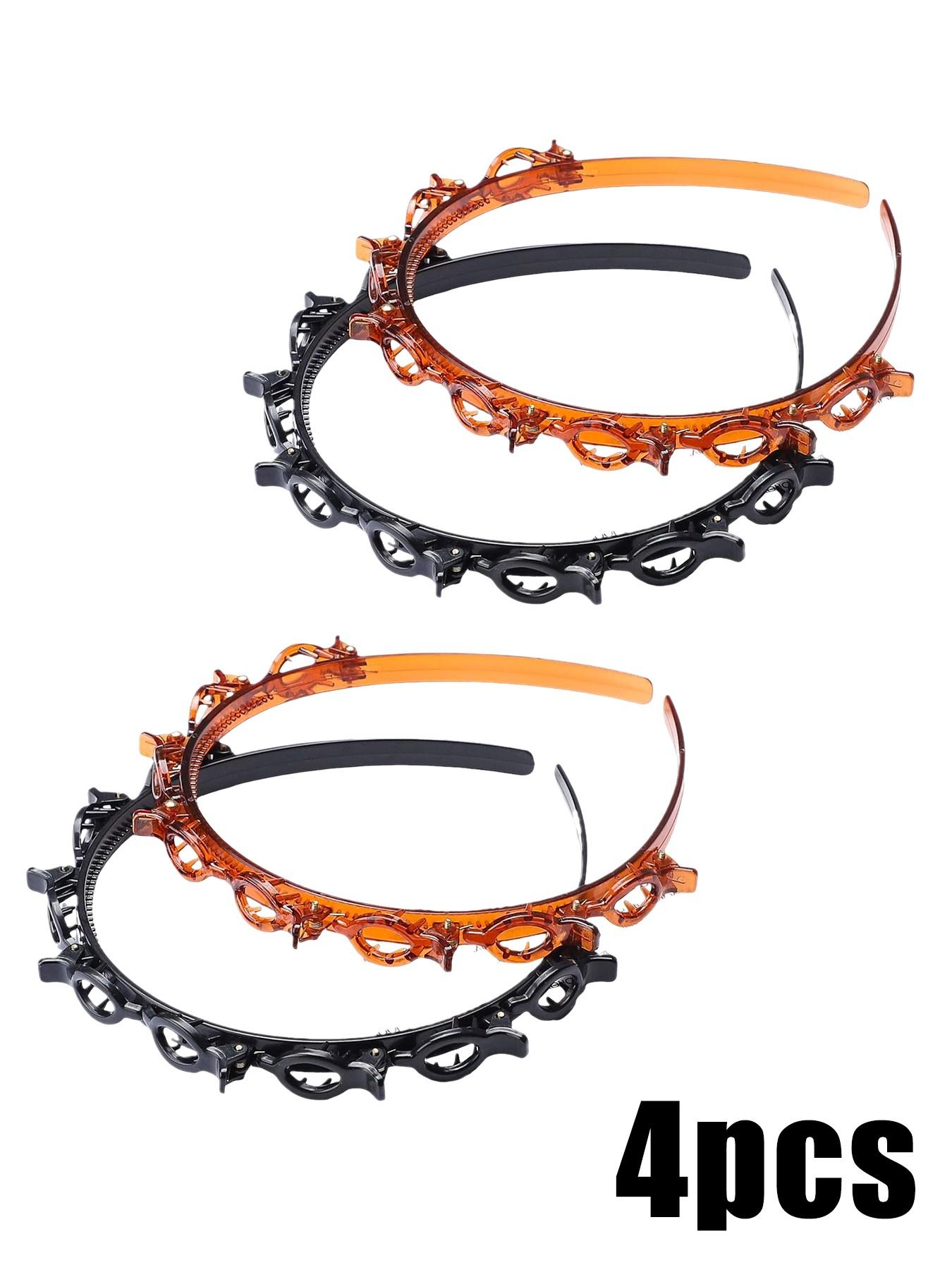 Cute Hair Clip Decor Hairband , Novelty Multifunction Hair Hoop with Clips, Fashionable Hair Accessories for Women, Minimalist Headwear, Trendy Hair Hoop