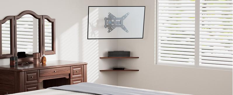 Pipishell Full Motion TV Monitor Wall Mount Bracket Articulating Arms Swivel Tilt Extension Rotation for Most 13-42 Inch LED LCD Flat Curved Screen TVs & Monitors, Max VESA 200x200mm up to 44lbs
