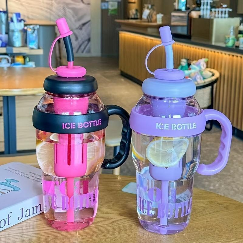1300ML Large Capacity Portable Reusable Straw Cup, Detachable Tea Strainer, Easy Flower & Fruit Tea Brewing, Ideal for Students, Office, Fitness, Outdoor Use, Water Bottles, Portable Sports Bottle