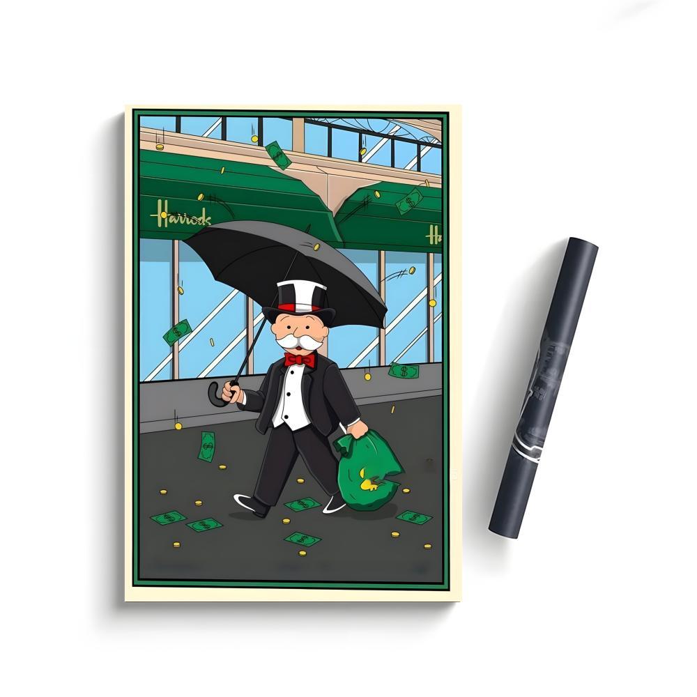 M-Monopoly M-Millionaire Money Poster Bedroom Home Decor Art Poster Perfect Gift for Family and Friends