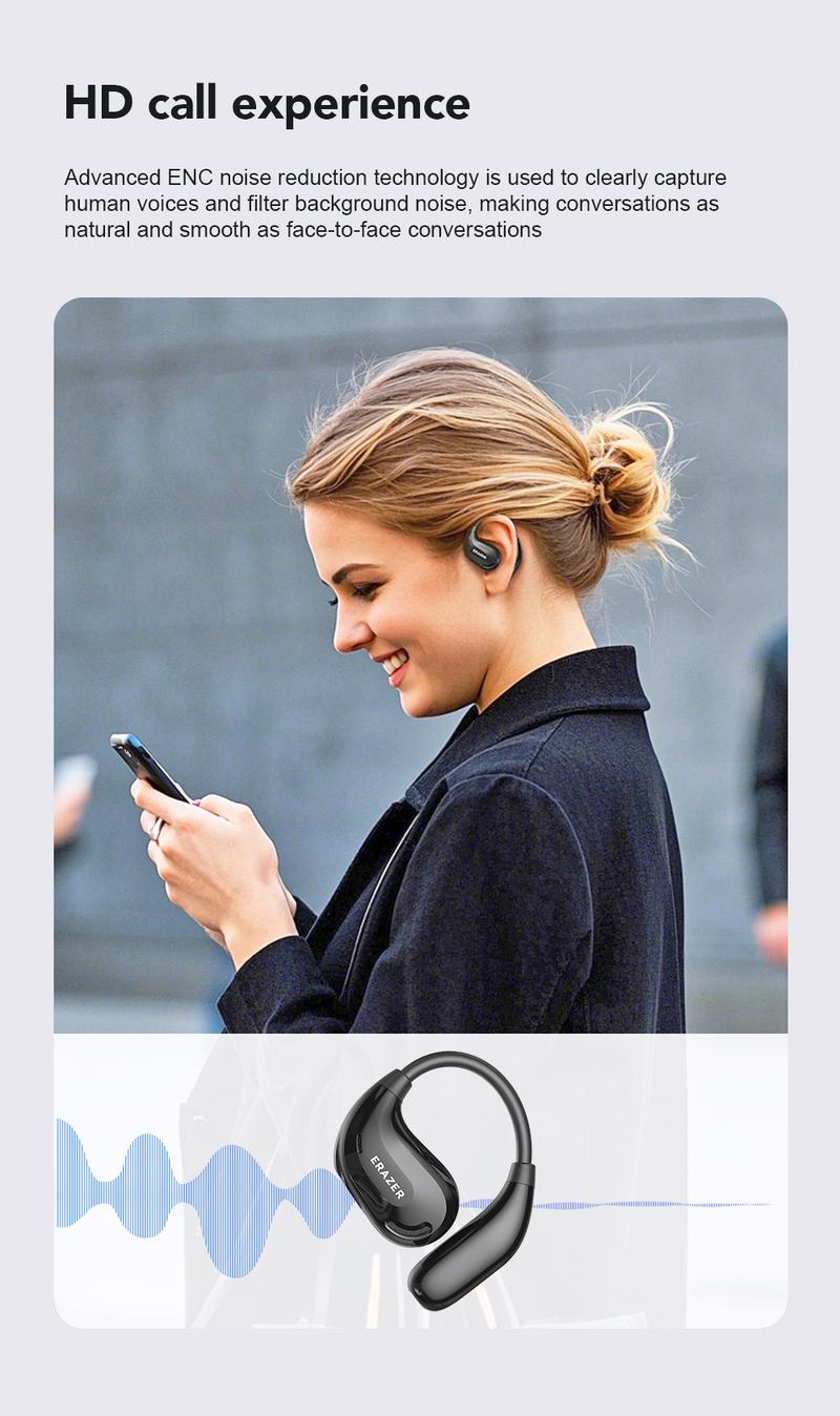 ERAZER XT66Pro OWS Wireless Bluetooth Earphones HIFI Sound Quality Light-Weight Headphones Built-in Microphone