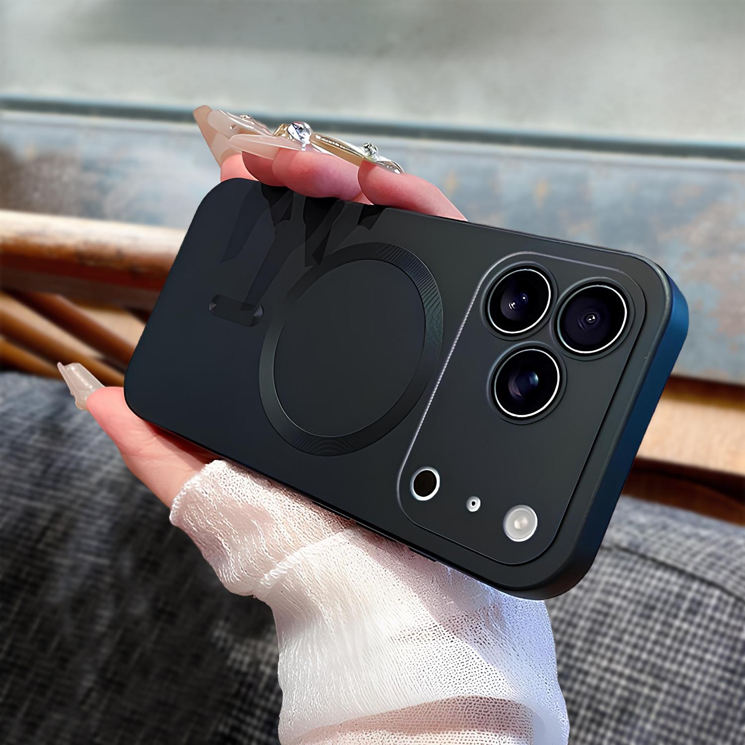 Minimalist Phone Case for 17 16 15 14 13 Pro Max, TPU Full Camera Len Protector Shockproof Soft Silicone Cover Cellphone Protective Protection Anti-Scratch Stylish Protection & Sleek Design Magsafe Available