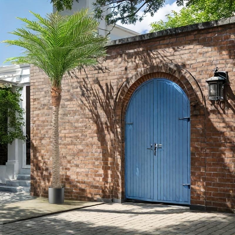 Artificial Phoenix Palm Tree 7FT 8FT 9FT Tall, Artificial Palm Tree, Trees Plants Outdoor Palm Trees, Large Faux Coconut Palm Tree Tropical, For Home Decor Office Living Room Yard Outside Patio Poolside